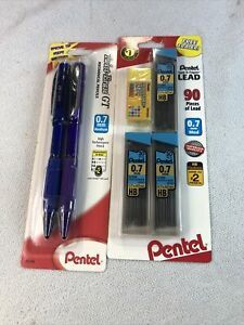 C27BPHB3-K6 Pentel Super Hi-Polymer Lead Refill, 0.7mm HB, Pack of 3 Tubes