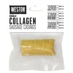 Weston 19-0113-W Edible Collagen Casing for 15 lb, 38mm