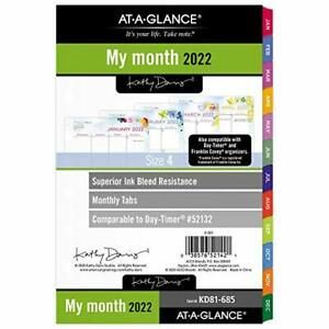 2022 Monthly Planner Refill by AT-A-GLANCE 52132 Day-Timer 5-1/2&#034; x 8-1/2&#034; Si...