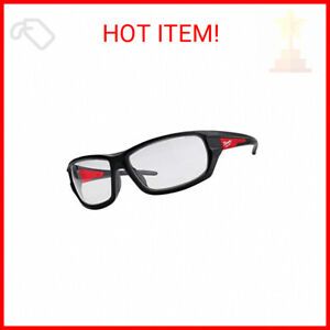 Safety Glasses,Black Frame,Clear Lens