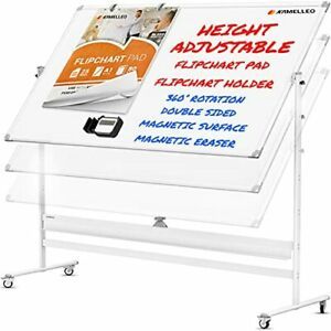 Mobileboard - Large Height Adjust 360° Rolling Double Sided Dry 96x46 White