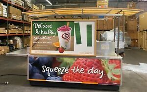 Stainless Steel Concessions Vending Movable Kiosk