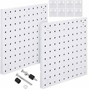 2 Pieces Pegboard Wall Mount Display Panel Kits Organizer Accessories Methods