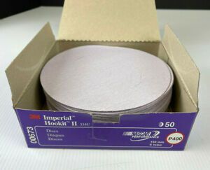 NEW 3M 00673 152 MM 6 IN IMPERIAL HOOKIT 2 P400 334U DISCS - 50 PACK!