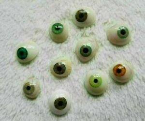 Artificial Eyes Prosthetic Realistic Human Eye Unique Shades Set of 10 Piece