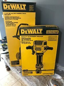 New DeWalt D25980K Heavy-Duty Pavement Breaker Jackhammer &amp; Cart, 3Piece Chisel