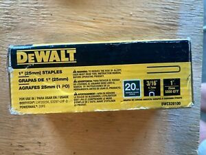 DeWALT 1 in. x 20G 3/16 in. Crown Glue Collated Hrdwd Flooring Staples (5,000)