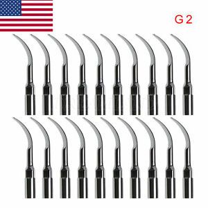 1-20Pcs Dental Tips G2 Scaling fit EMS Ultrasonic Scaler Handpiece A!