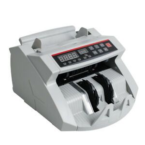Bill Money Counter Machine Cash Counting Counterfeit Detector UV MG Bank Checker