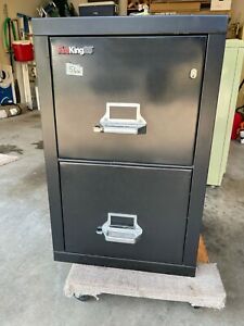 FireKing Fire Proof File Cabinet 2 Drawer with Key | Letter Size | FireKing25