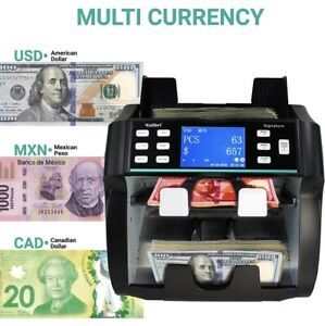 KOLIBRI Signature 2-Pocket Bank Grade Mix Bill Money Counter Sorter