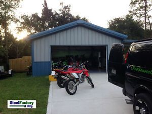 American Made Steel 30x60x14 Prefab Metal Barn Galvanized Frame Garage Building