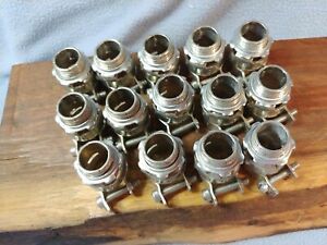 (14) Thomas &amp; Betts 254 1/2&#034; Armored Cable Squeeze Connectors Steel
