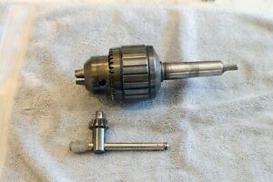 Jacobs 18N Super Ball Bearing Drill Chuck with K4 Key Morse #3 Taper