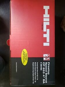 HILTI CP 653 4&#034; BA FIRESTOP SPEED SLEEVE #2097883 NEW