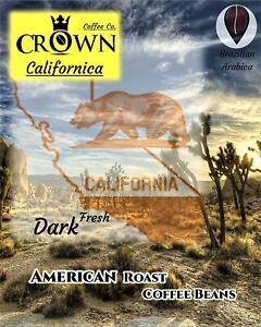 Brazilian Fresh Roast Coffee Whole Bean Full City Plus &amp; Dark Commercial Size
