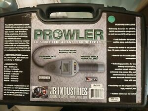 JB Industries LD-5000 PROWLER Refrigerant Leak Detector w/ Hard Case &amp; Manual