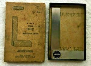 1960&#039;s Craftsman 4 Inch Steel Square Machinist w/Box