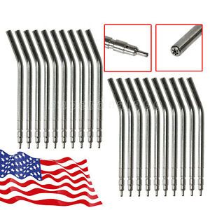 50 pcs USA Dental 3 Way Air Water Spray Triple Syringe W/ Nozzles Tips Tubes SA