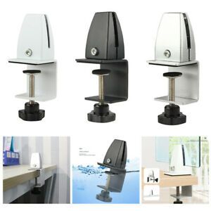 Office Partition Bracket Divider Glass Pins Clamp Shelf Holder Clips Support