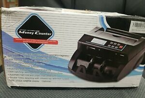 Money Bill Counter Machine Cash Counting Counterfeit Detector UV MG Bank Checker