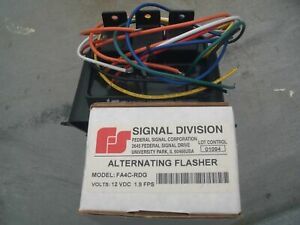 Federal Signal Headlight Flasher FA4C-RDG . Free Shipping!
