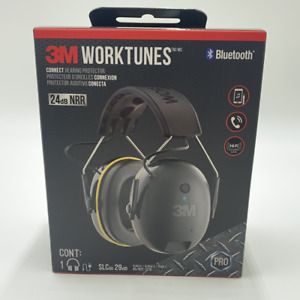 3M WorkTunes Connect Hearing Protector with Bluetooth Technology  24 dB NRR