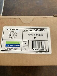 Edwards Signaling 340-4N5 Bell,120Vac,0.062A,Gray