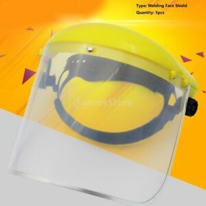 5pcs Anti Fog Welding Face Shield Lightweight Designed Protector Glasses New