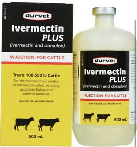 durvet Cattle Injection Parasite Control &amp; Liver Flukes 500mL