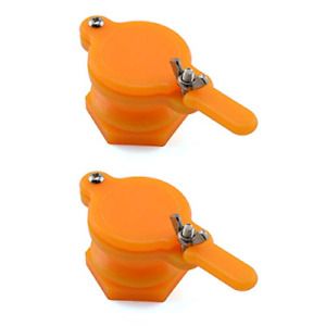SDTC Tech 2-Pack Honey Gate Valve Yellow Nylon Extractor Tap for Bucket Supplies