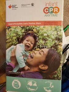 Infant CPR Anytime Kit AHA Heart Association DVD Training + Baby Manikin NEW