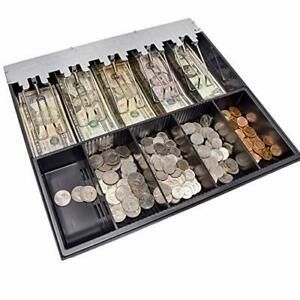 Certus Global Cash Drawer Insert Tray 5 Bills/5 Coins -14&#034; x 12.8&#034; x 2.2&#034;