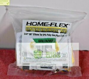 HOME-FLEX 3/4 in. IPS DR 11 Underground Yellow Poly Gas Pipe 90-Degree Elbow