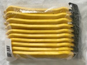 Klever Excel 22DM99 7&#034; Yellow Hook Style Safety Cutter Box Tape KCJ-4-30Y 10 Pcs