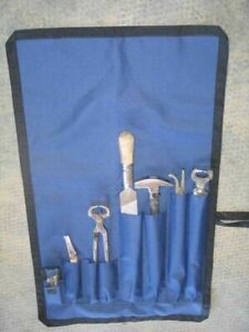 Farrier Maintenance Tool Pouch Shoeing Equine Horse Bandaging Polishing 8 Pocket