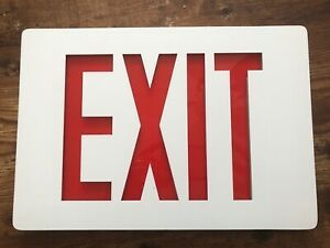 Vintage EVENLITE LED Exit Sign RZR CED w/ Box