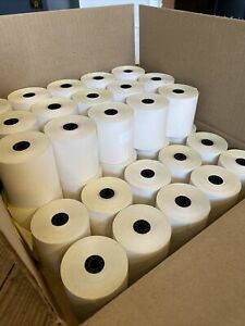 3&#034; x 90&#039; 2-ply Carbonless White/Canary POS Receipt Paper rolls - 40 ROLLS!