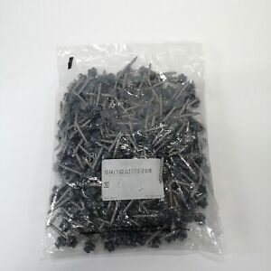 10-14 1-12&#034; x 250 Bag Wood Screws 5/16&#034; Hex Head Roof Roofing Siding Blue Gray
