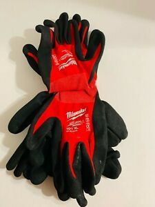 LOT OF 3 Milwaukee Cut Level 1 Dipped Work Gloves SMARTSWIPE Sz XL Touch Screen