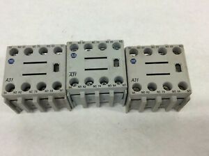 Allen Bradley 100-FA31 Auxiliary Contact Block series A and B lot of 3