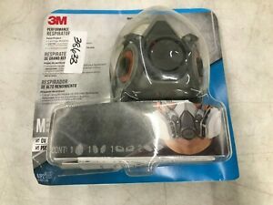 3m Half Facepiece Paint Spray/Pesticide Respirator, Medium (MMM6211PA1A)