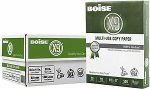 Boise Paper X-9 Multi-Use Copy Paper - 3 Ream (1,500 Sheets) | 8.5&#034; x 11&#034; Letter