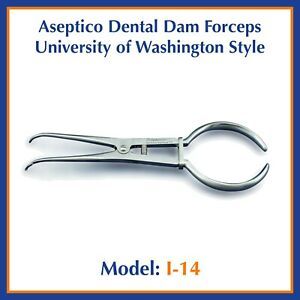Aseptico Dental Dam Forceps - University of Washington Style - I-14