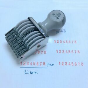 8-Band Stamp 35MM Food packaging Gray Seal Digital date Runner Numbering 0-9