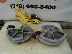 Current Greenlee 555 Conduit Bender IMC Shoes Set.  1 1/2&#034; and 2&#034; Great Shape #3
