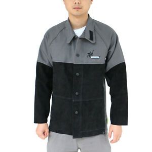 Knight Mens Welding Protective Jacket Fire Resistant Cloth Breathable