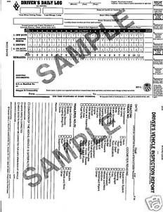 Drivers Daily Logs Books 25 Box 31 Day Bound Carbon, Stapled Books