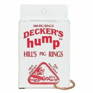Decker Hill Hump Hog Rings Pig No 1 100 Count