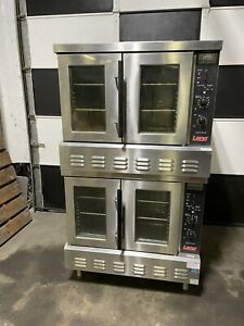 Lang Accu-Plus GCOF-AP-NAT Convection Oven Natural Gas Pair Stacked Double Deck